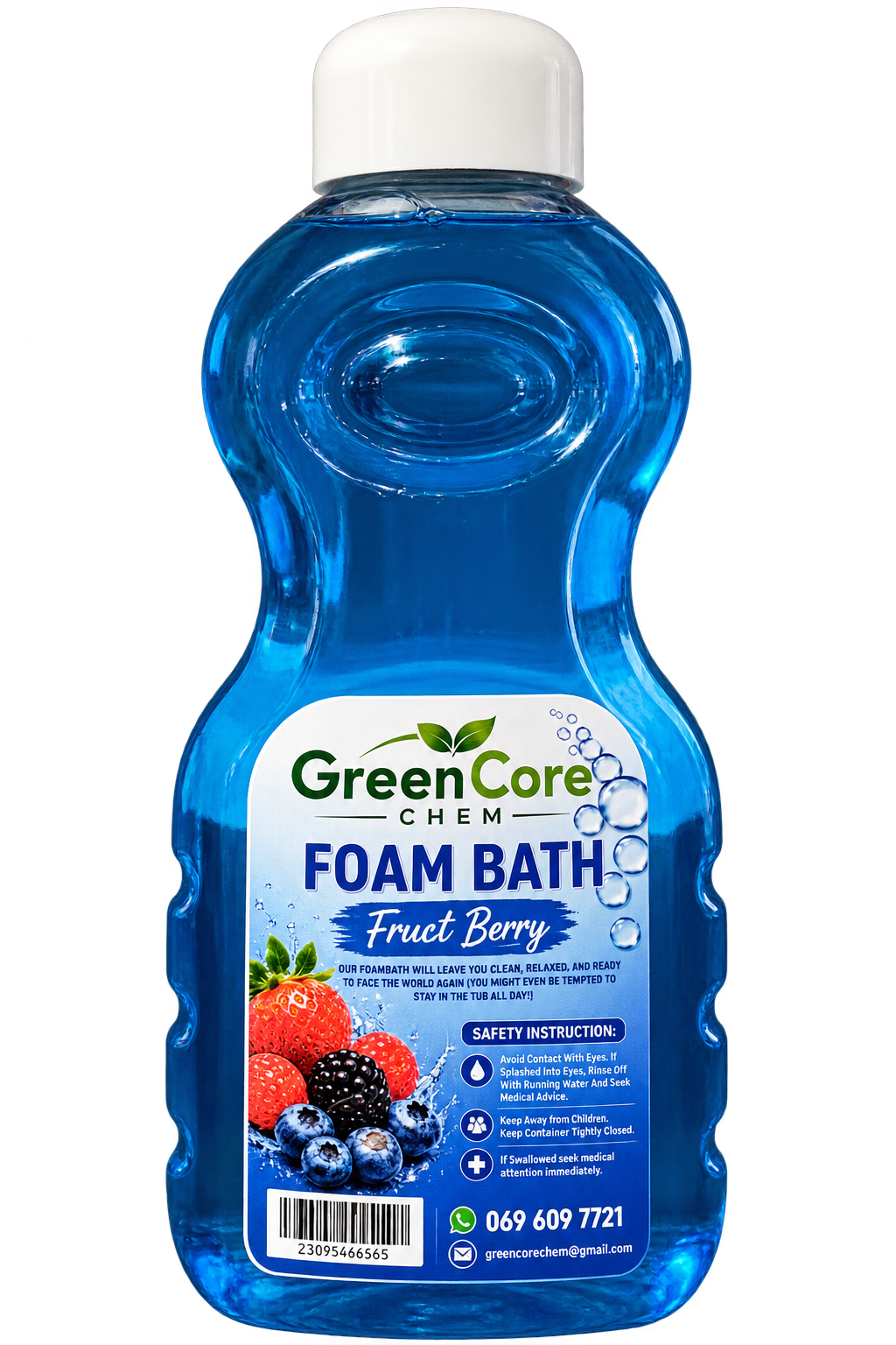GreenCore Chem Fruct Berry Foam Bath – 1.5L 🍓🫐💙