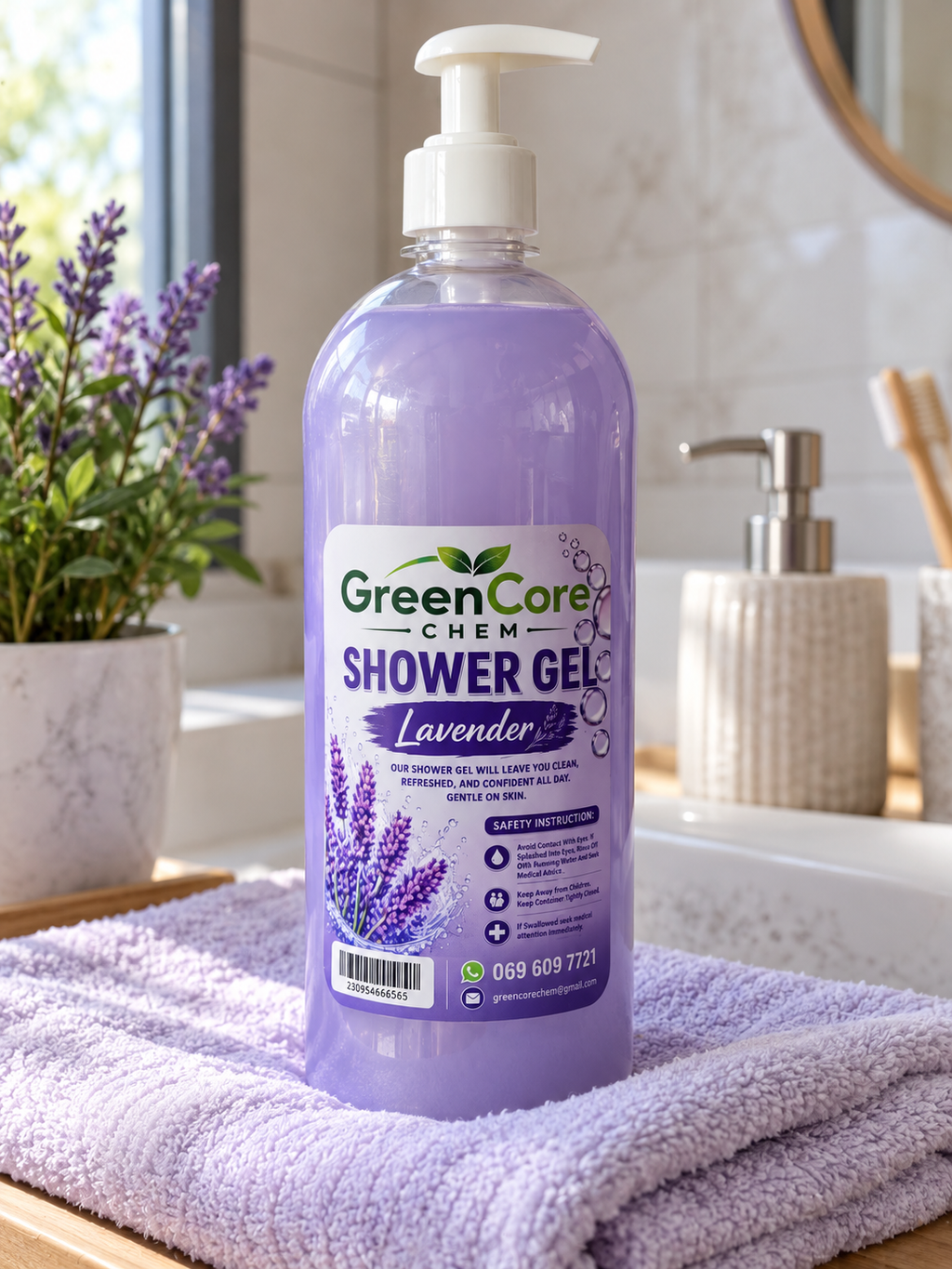 GreenCore Chem Lavender Shower Gel – 1L