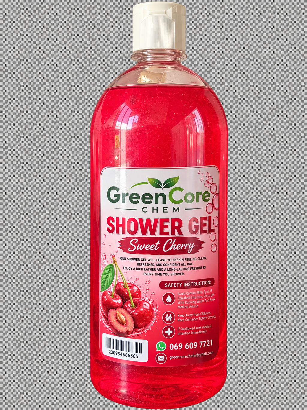 GreenCore Chem Sweet Cherry Shower Gel – 1L