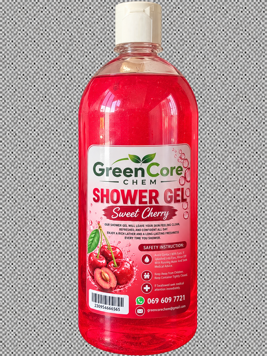 GreenCore Chem Sweet Cherry Shower Gel – 1L